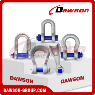 WLL 85T Forged Alloy Steel Chain Shackles, Anchor Shackle with Safety Pin