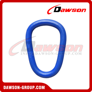 DS337 G80 WLL 4-20T Forged Alloy Steel Pear Type Master Link for Steel Wire Rope Sling / Chain Slings