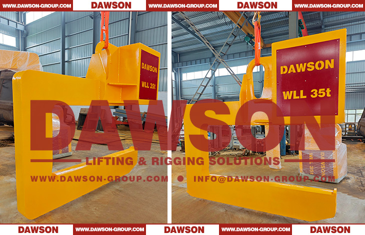 WLL 35T Heavy Duty C Type Lifting Clamps Hook for Handling Steel Coils Welding with Multi-Layer Steel Plates - Dawson Group Ltd. - China Manufacturer, Supplier, Factory
