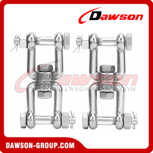 Stainless Steel 304 and 316 Anchor Swivel Jaw Shackle with Bolt, Nut, And Cotter Pin
