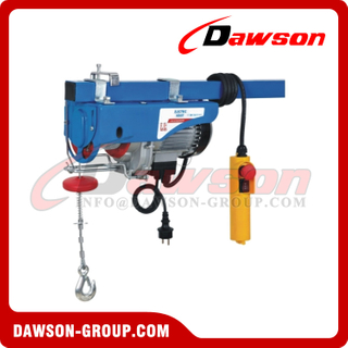 DS400A-18 18M Upgrade Mini Electric Hoist with Quick Installation Hook, Electric Wire Rope Hoist Type A
