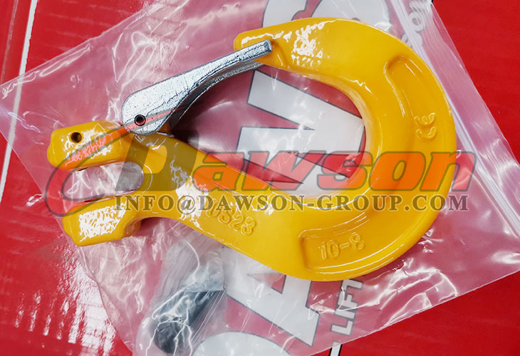 DS012 G80 6-32MM Clevis Sling Hook with Cast Latch for Crane Lifting Chain Slings - Dawson Group Ltd. - China Manufacturer, Supplier, Factory