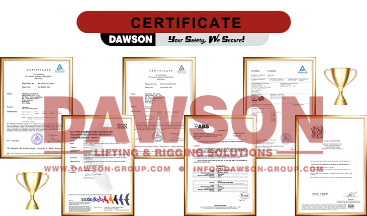 DAWSON Certificate - Dawson Group Ltd. - China Manufacturer, Supplier, Factory