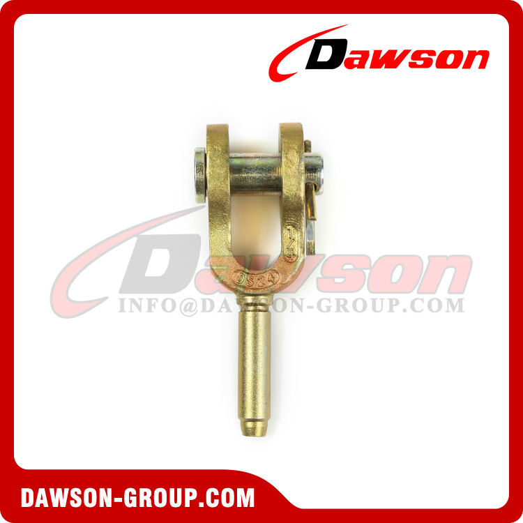 DAWSON Galvanized Clevis Style Open Swage Socket, Open Spelter Socket for Wire Rope Slings