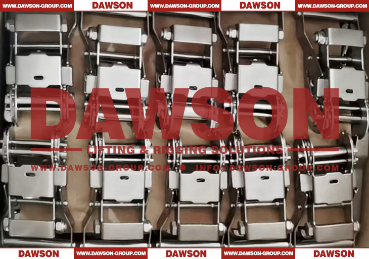 38MM X 2000KG Heavy Duty Stainless Steel Ratchet Buckle, SS304 SS316 Ratcheting Lashing Buckles - Dawson Group Ltd. - China Manufacturer, Factory