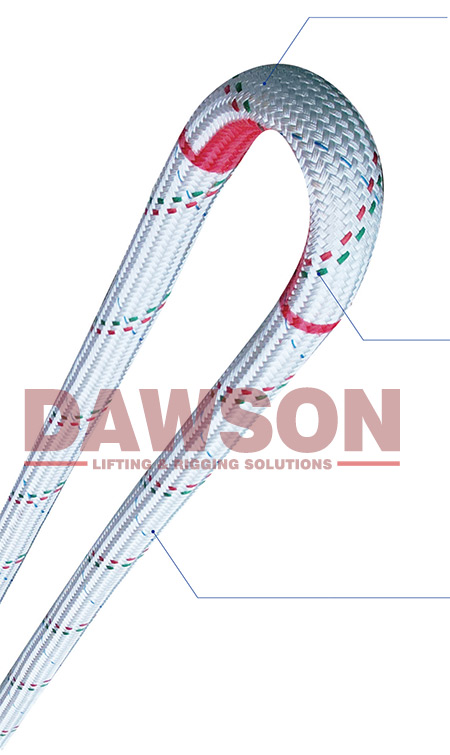 DAWSON &times; TYSONNEEMA 72-288MM HMPEUHMWPE Synthetic Fiber Heavy Fibre Rope Round Sling for Lifting - Dawson Group Ltd. - China Manufacturer, Supplier, Factory