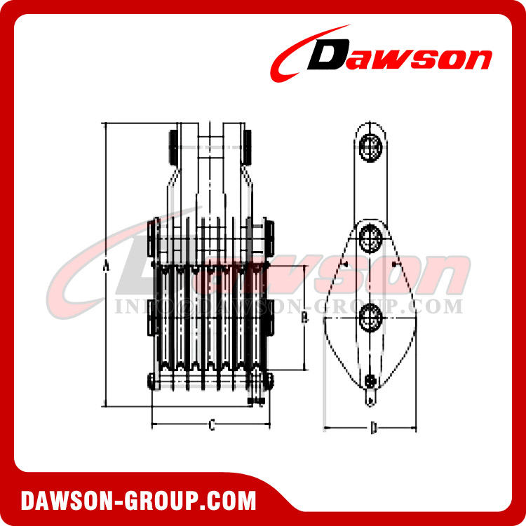 Marine Block, Type ZHC Multi-Sheave Marine Block - Dawson Group Ltd. - China Manufacturer, Supplier