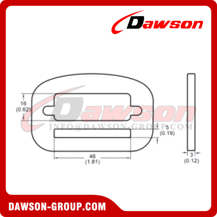 DSJ-4003 Safety Buckle for Safety Belt Climbing Outdoor Activities, Heat Treated Adjustment Safety Harness Buckles