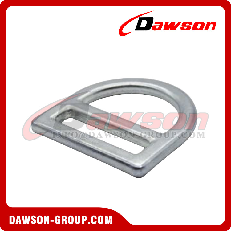 DSJ-3027 Outdoor Climb Fall Protection Stamped D-Ring, Sheet Steel D Ring for Polyester Web Lanyard