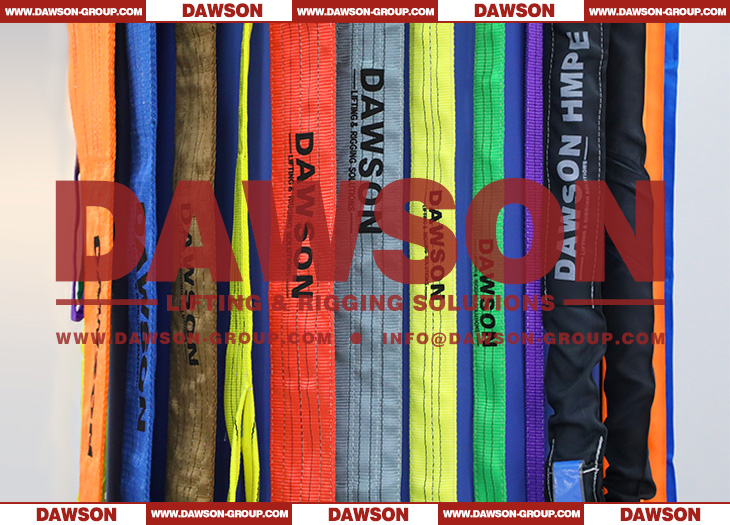 DAWSON Polyester Lifting Slings, Heavy Duty Webbing Slings - Lifting Slings Crane Slings - Dawson Group Ltd. - China Manufacturer, Supplier, Factory
