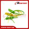 DS-BCP102 Easy Tear Off type Plastic Container Shipping Seal Disposable Security Plastic Seals
