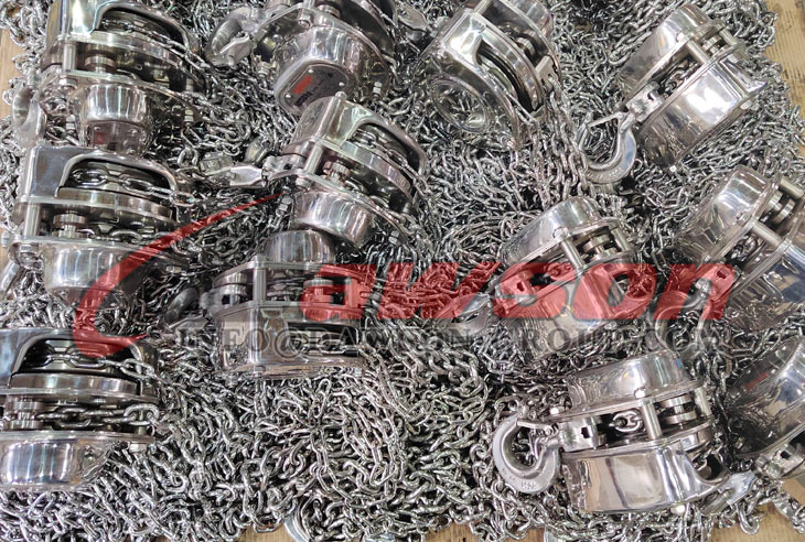 DS-ST-C Stainless Steel Chain Hoist, SS Chain Block, Manual Chain Hoist - Dawson Group Ltd. - China Manufacturer, Factory