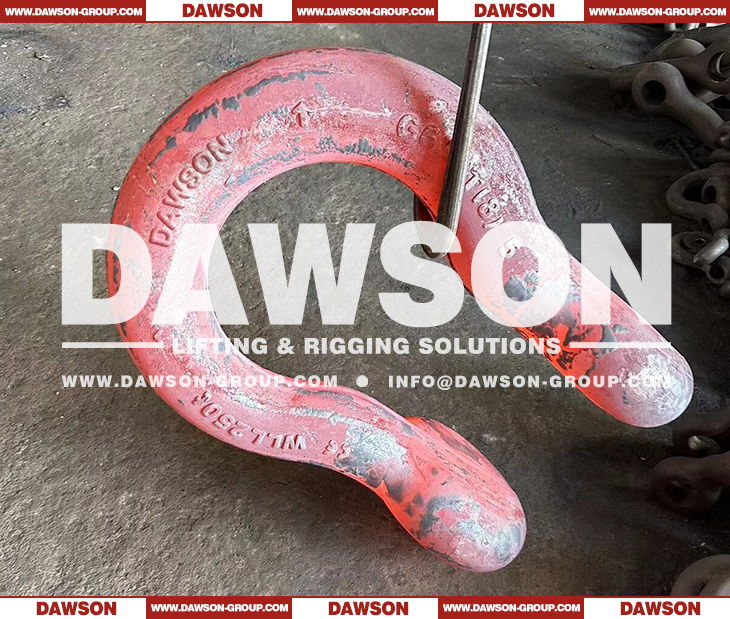 DAWSON WLL 200T WLL250T Drop Forged Lifting Shackles DG2410, DS2140 Heavy Duty Shackles - Dawson Group Ltd. - China Manufacturer, Supplier