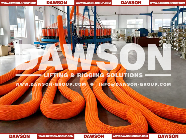 Polyester UHMWPE Double Braided Rope, UHMWPE Endless Sling, High Molecular Weight Polyethylene Fiber Woven Coated Ring Sling, Lifting Rope - Dawson Group Ltd. - China Manufacturer, Supplier