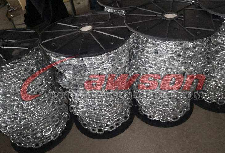 Galvanized DIN 764 Medium Link Chain, Welded Trawling Chain for ...