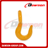 DS280 G80 WLL 1.5T 2T Round Carbon Steel Reverse Eye Hook for Lashing and Pulling
