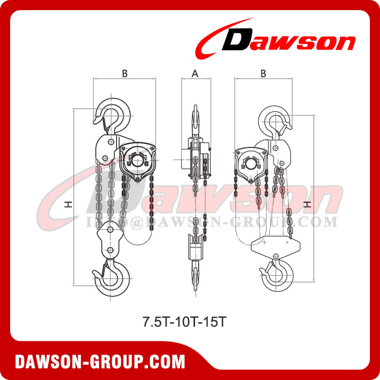 DSVC-A 0.5T - 50T Heavy Duty Chain Block for Lifting Goods