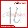 G70 8'' 15'' Forged Alloy Steel Clevis J Hook