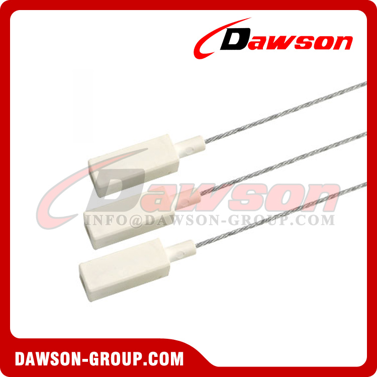 DS-BCC108 Laser Marking Steel Security Cable Wire Seals Lock Numbered Security Seal Cable with Logo