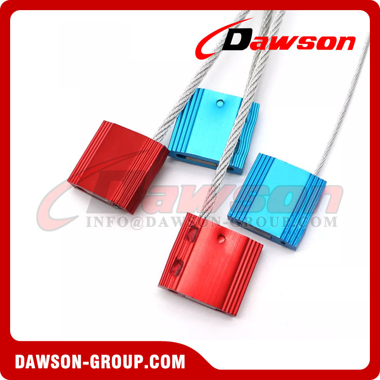 DS-BCC201 Aluminium Alloy Container Truck Wire Rope Security Cable Seal  Lock for Container Dawson Group