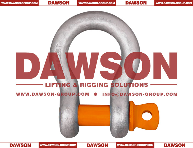 DAWSON BRAND Grade T8 DG209A Forged Alloy Steel Bow Shackle with Screw Pin, G8 Class Screw Pin Anchor Shackle - Dawson Group Ltd. - China Manufacturer, Supplier, Factory