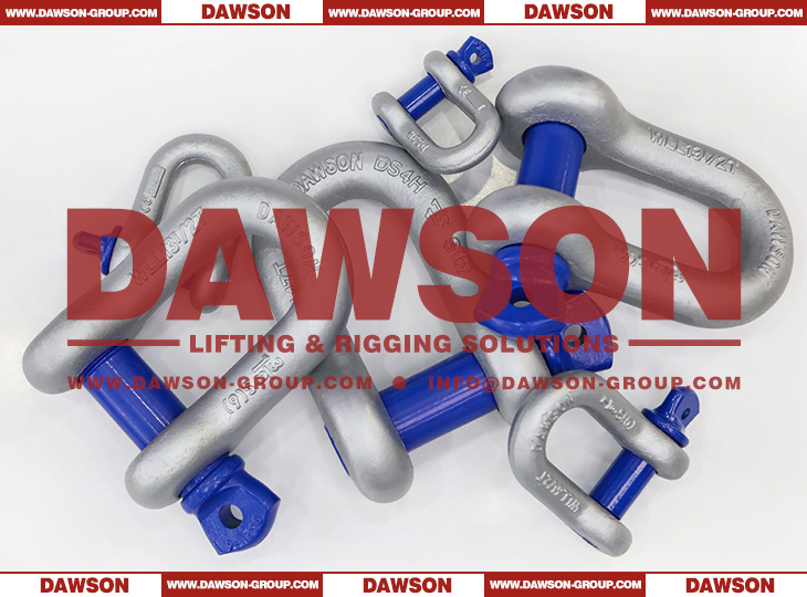 DAWSON Hot Dip Galvanized US Type DG210 Chain Shackle with Screw Pin, High Strength S6 Screw Pin Dee Shackle - Dawson Group Ltd. - China Factory
