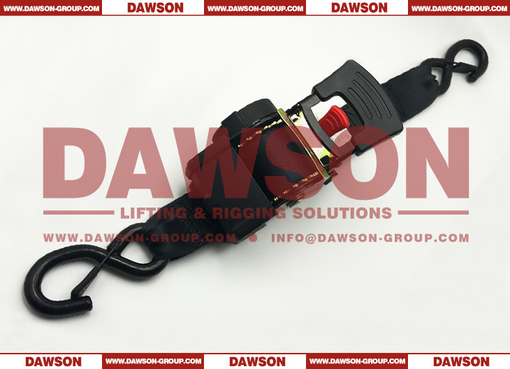 DSSLRS005 2X10FT (50MMX3.05M) Automatic Retractable Ratchet Tie Down Straps with Non-damping Version and Push Button Release - Dawson Group Ltd. - China Manufacturer, Factory