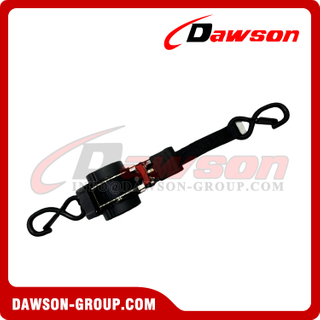 DSSLRS0015 1''X10FT Automatic Retractable Ratchet Tie Down Straps with Damping Version, 25MMX3.05M MBL 800KGS Cargo Lashing Belt