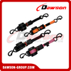 Automatic Retractable Ratchet Tie Down Straps with Damping Version, Auto Retractable Ratchet Strap with Non-damping Version and Push Button Release