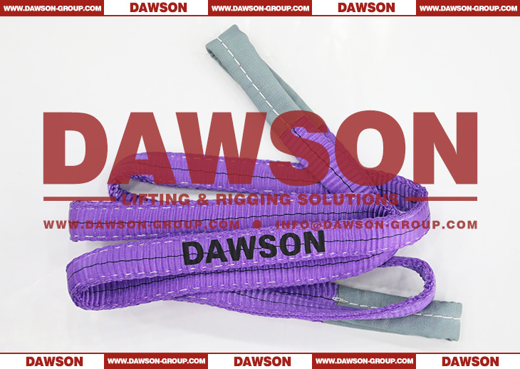 WLL 1 Ton Polyester Webbing Slings - 1000kg Lifting Slings - Dawson Group Ltd. - China Factory