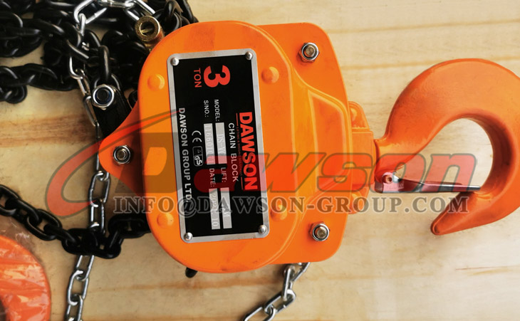 DSVC 3T Heavy Duty Chain Block for Lifting Goods, Chain Hoist - Dawson Group Ltd. - China Manufacturer, Supplier