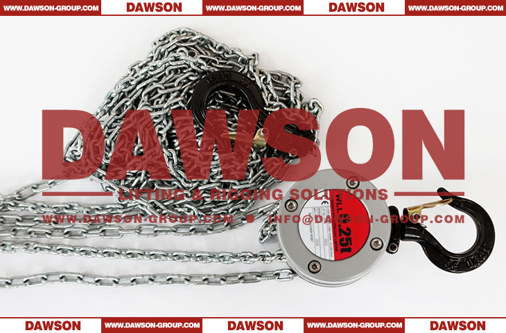 250KG Aluminum Alloy Chain Hoist, 0.25 Ton Mini Manual Chain Block for Construction Site Lifter - Dawson Group Ltd. - China Factory, Supplier