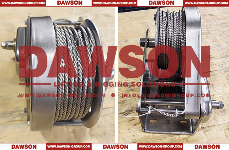 2600LBS SS304 Small Stainless Steel Reversible Hand Winches with Brake for Pulling - Dawson Group Ltd. - China Supplier, Factory