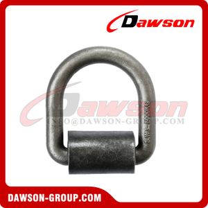 20MM MBS 20000KG Drop Forged D Ring with Wrap Pad for Trailers, Trucks, and Cargo Tie Downs