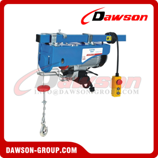 DS999AWA-18 18M Upgrade Mini Electric Hoist with Quick Installation Hook, Electric Wire Rope Hoist Type A