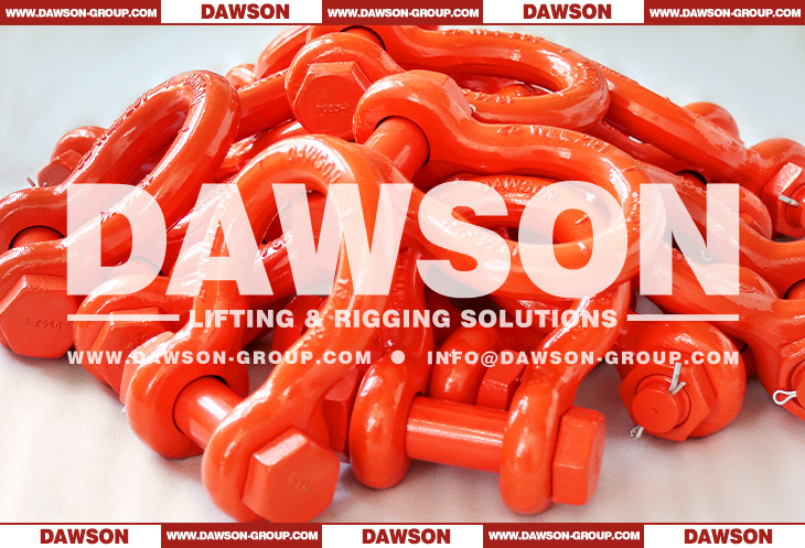 WLL 25T Hot Dip Galvanized US Type DG2130 Bow Shackle with Safety Pin, S6 Bolt Type Anchor Shackle - Dawson Group Ltd. - China Manufacturer, Factory