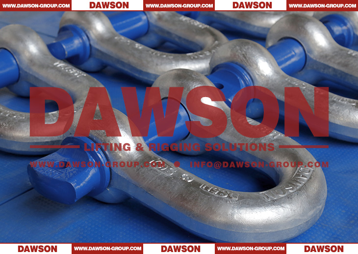 WLL 85T Hot Dip Galvanized US Type DG210 Chain Shackle with Screw Pin for Fishing & Aquaculture - Dawson Group Ltd. - China Manufacturer