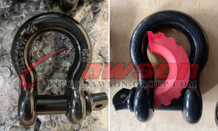 Dawson Drop Forged Bow Shackle with PU Protection for Towing & Recovery Strap - Dawson Group Ltd. - China Manufacturer, Supplier, Factory