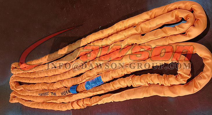 WLL 250T Polyester Round Slings, 250000kg Heavy Duty Endless Type