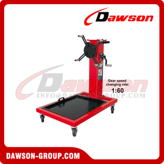 DST25002 Gear Structure Engine Stand, Steel Rotating Engine Stand with 360 Degree Rotating Head and Folding Frame