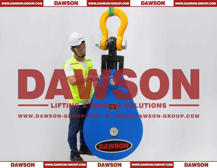 DAWSON WLL 85 Ton Heavy duty (HD) Lifting Snatch Block with Shackle - Dawson Group Ltd. - China Supplier