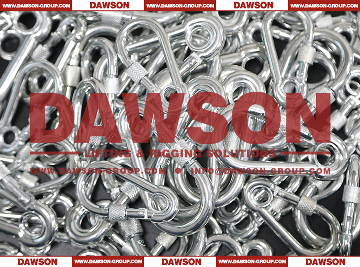 DAWSON Electric Galvanized Snap Hook with Eyelet and Screw with Zinc Plated, Carbine Hooks - Dawson Group Ltd. - China Manufacturer, Factory