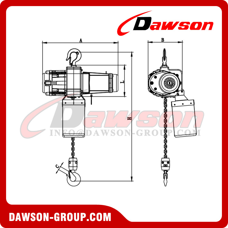 DAWSON DS-NH Electric Chain Hoist, Lifting Equipments