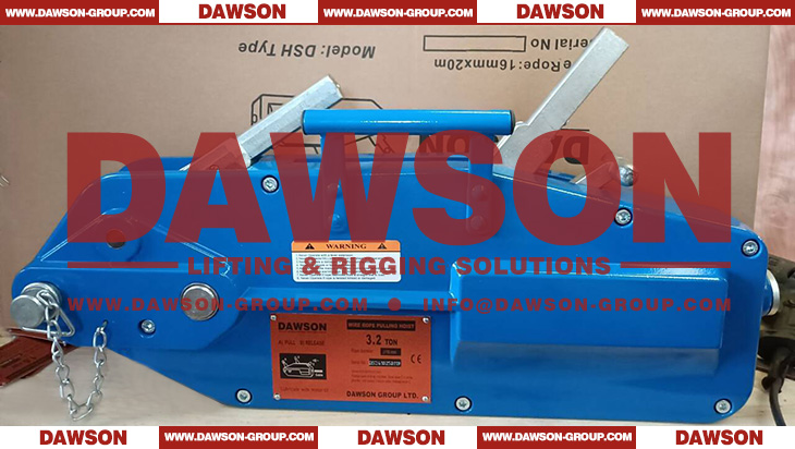 DAWSON 3.2T Wire Rope Pulling Hoist Aluminium Body, Wire Rope Cable Pulling Tirfor Hoist - Dawson Group Ltd. - China Manufacturer, Supplier, Factory