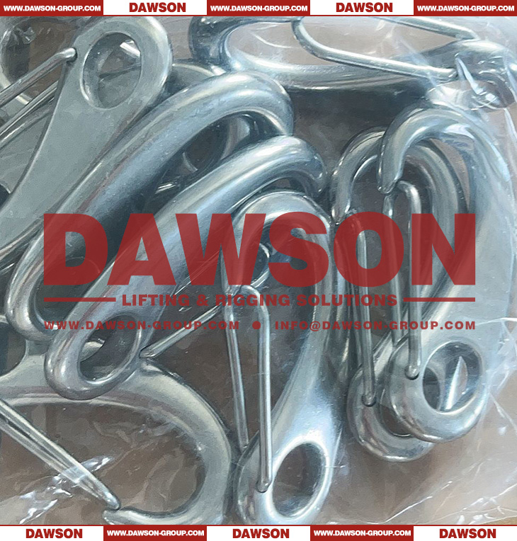 DAWSON Stainless Steel Egg Shape Spring Hook, SS316 Egg Shape Spring ...