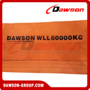 WLL 60 Ton Heavy Duty Polyester Webbing Slings - Lifting Slings Crane Slings