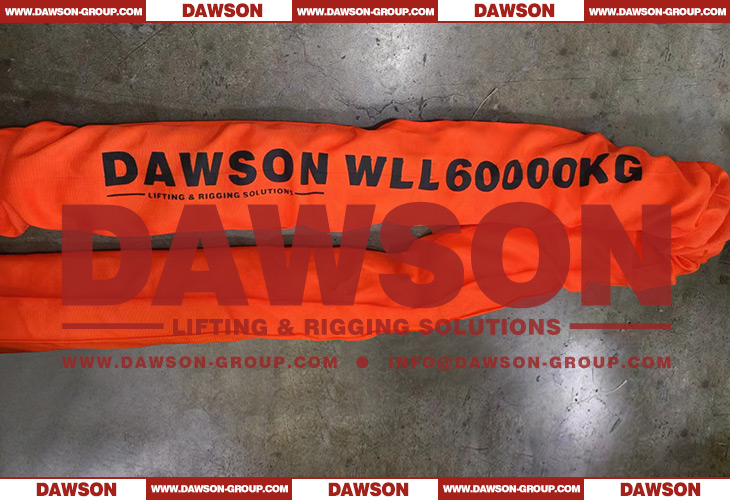DAWSON WLL 60T Polyester Round Slings, 60000KG Lifting Slings - Dawson Group Ltd. - China Supplier, Factory