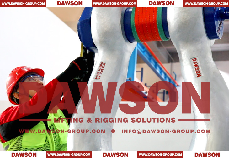 DG2160 Alloy Steel Bolt Type Wide Body Shackle for Synthetic Web Slings, Synthetic Round Slings or Wire Rope Slings - Dawson Group Ltd. - China Manufacturer, Supplier, Factory
