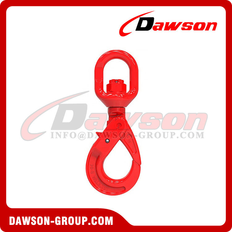 DS755 G80 6-32MM Improved Swivel Selflock Hook for Lifting Chain Slings