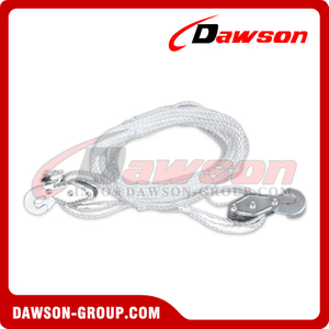 DAWSON 800Lbs Rope Pulley Hoist Rope Hoist Manual Pulley System Lifting Pulley